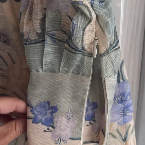 Zimmermann Tan and Blue Long Sleeve Sundress - Picture 5 of 9